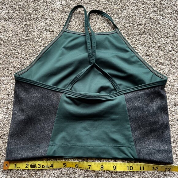Bundle Prana crop top reversible XS brown, sports bra apron crop top XS green - Picture 9 of 11